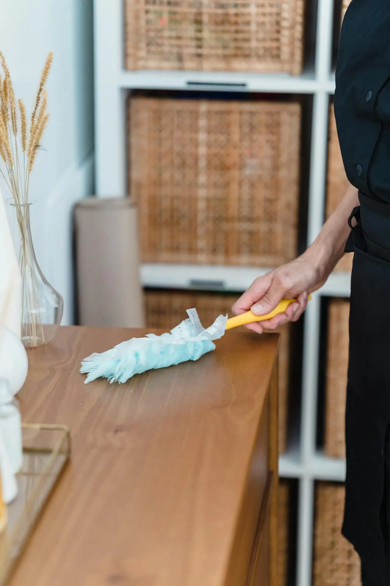 Residential home cleaning — tidy rooms and fresh floors